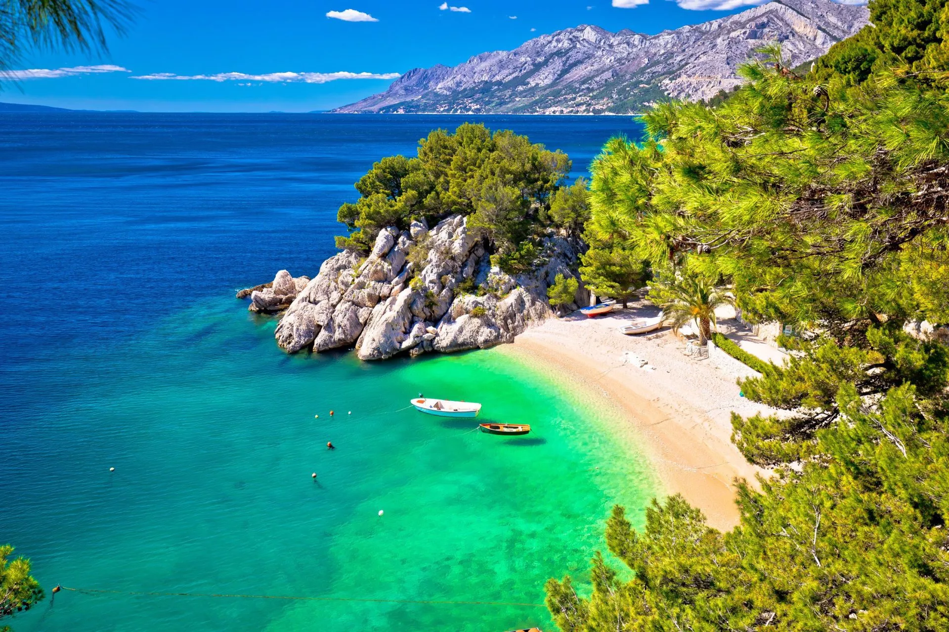 Beach in the makarska area scaled
