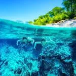 Blue cave snorkeling