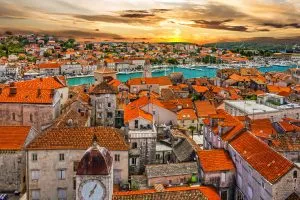 Catturate un tramonto straordinario nella storica Trogir