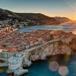 Dubrovnik tramonto in scala