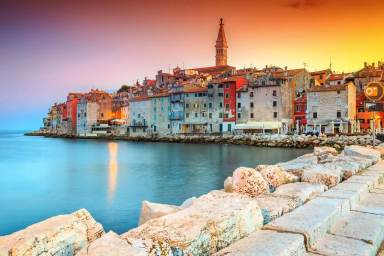 Soirée à l'échelle de rovinj