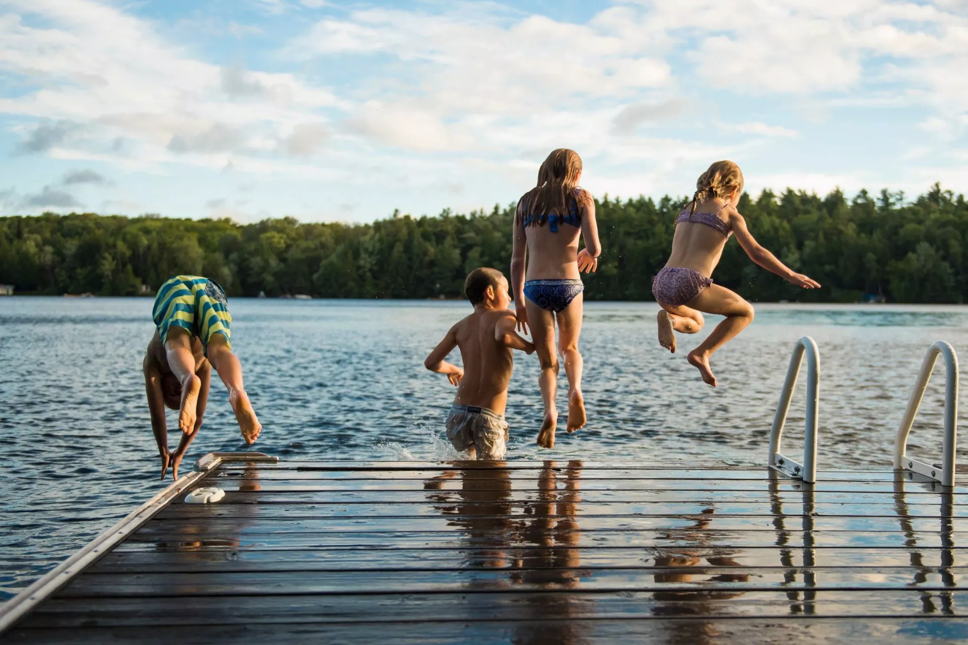 Family lake fun scaled
