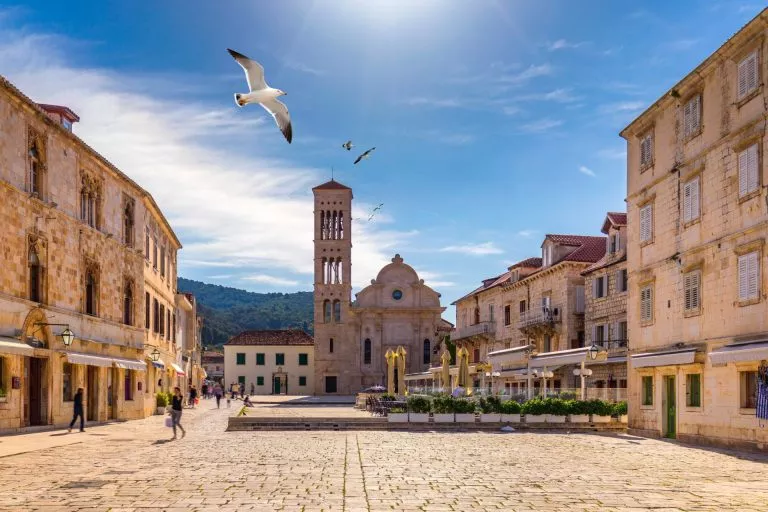 Hvar oude stad geschaald