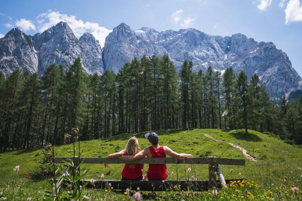 Rilassarsi al passo Vrsic