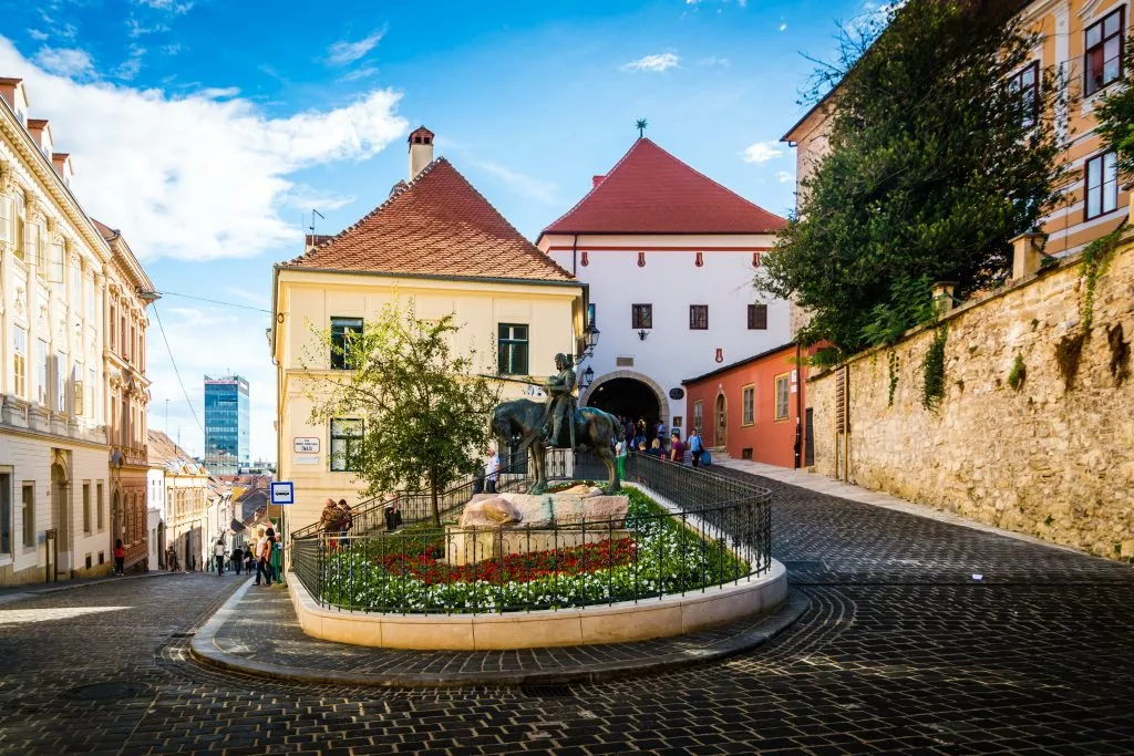 Zagreb capital city of Croatia in summer